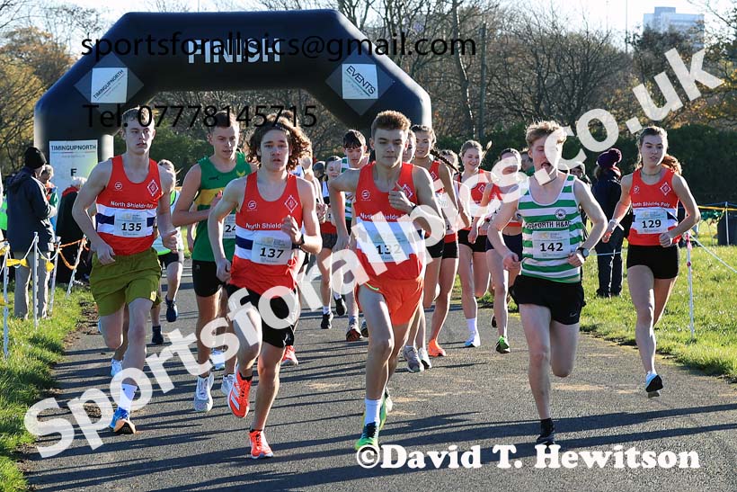 Mens and Womens under-17s and under-20s 2023 Heaton Memorial 10k Road Race, Newcastle Town Moor, Newcastle.  Photo: David T. Hewitson/Sports for All Pics